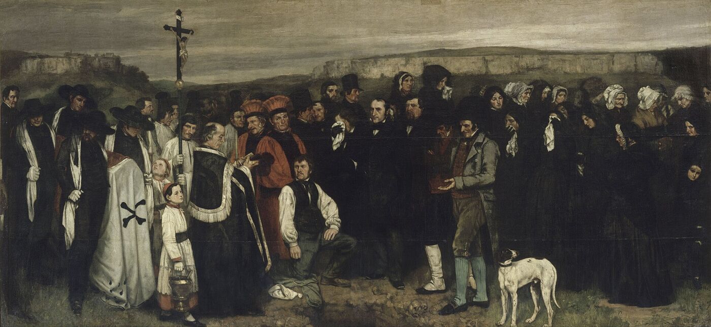 A Burial at Ornans, by Gustave Courbet