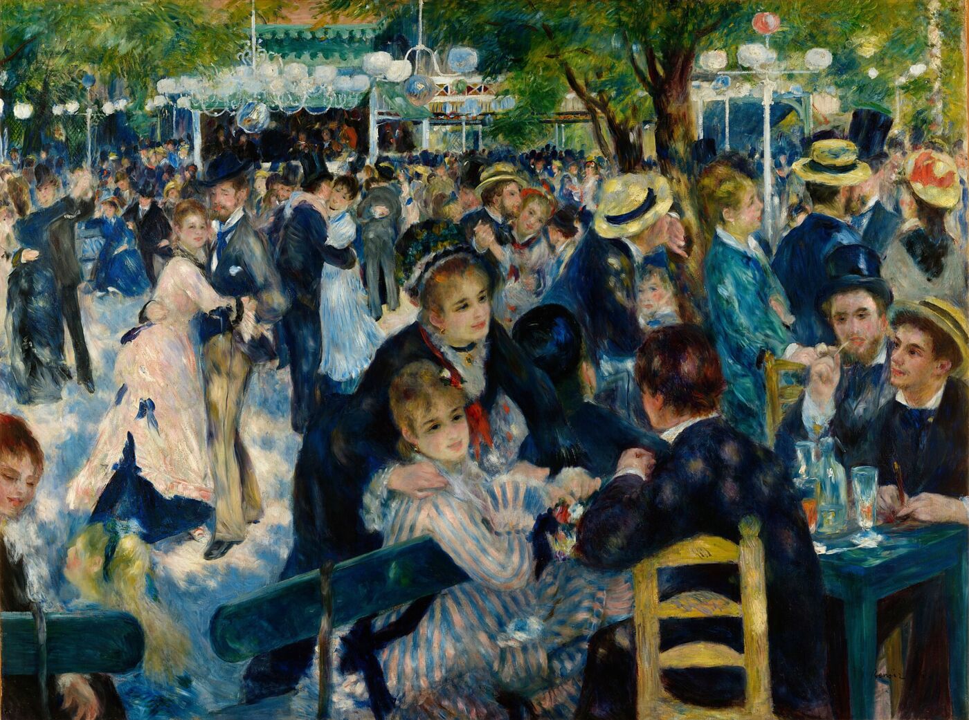 Dance at Le Moulin de la Galette, by Pierre-Auguste Renoir