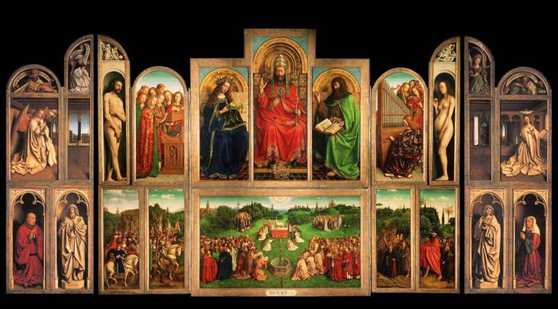 The Ghent Altarpiece, by Hubert and Jan van Eyck