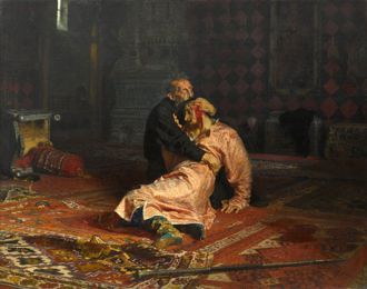 Ivan the Terrible and His Son Ivan, by Ilya Repin