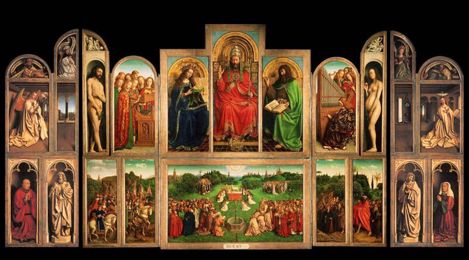The Ghent Altarpiece, by Hubert and Jan van Eyck