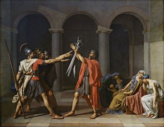 The Oath of the Horatii, by Jacques-Louis David