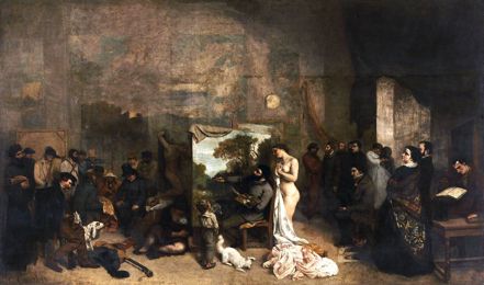 The Painter's Studio, by Gustave Courbet